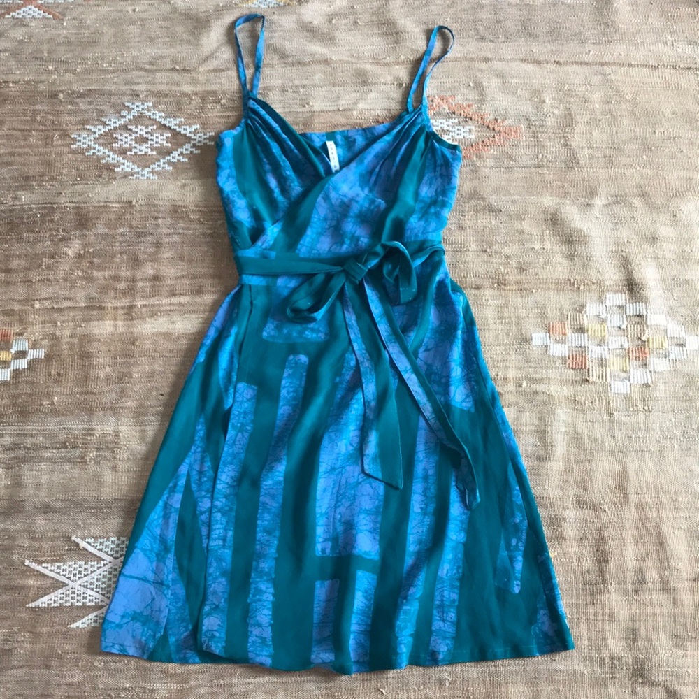 Osei Duro silk wax print wrap dress